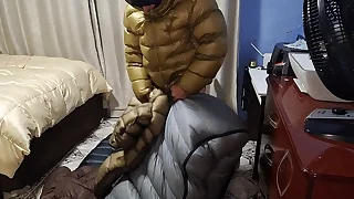 Cum Puffer Jacket Fetish